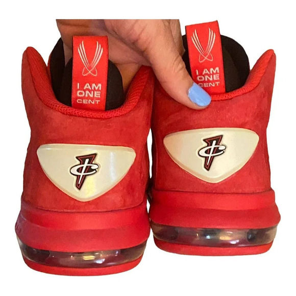 Nike Air Zoom Penny 6 University Mens US 8.5 Red White Black I Am One Sneakers - Picture 7 of 11